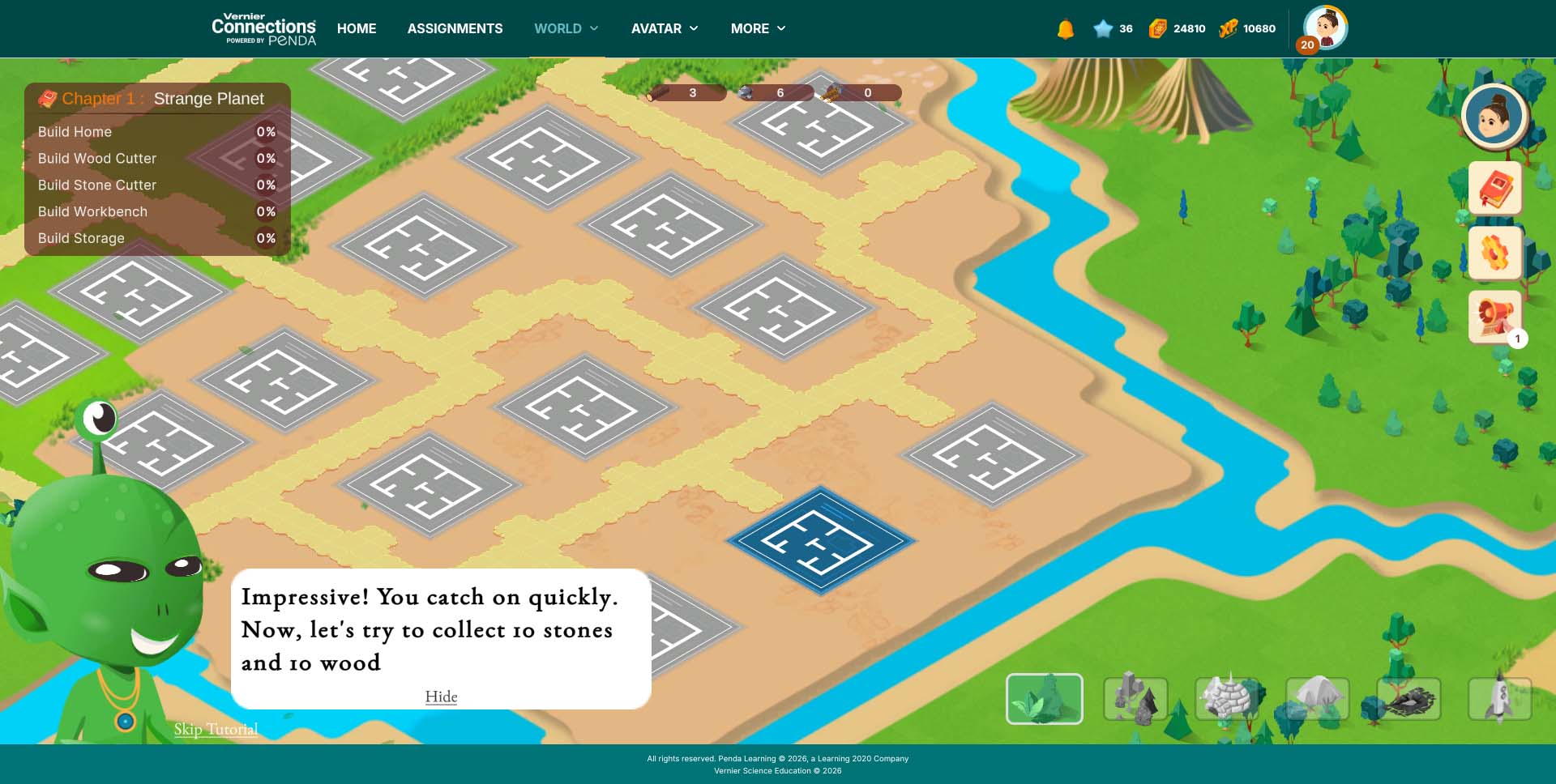 Gamification in Vernier Connections: SpaceCRAFT
